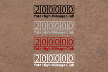 Odometer Decal