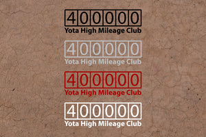 Odometer Decal