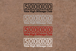 Odometer Decal
