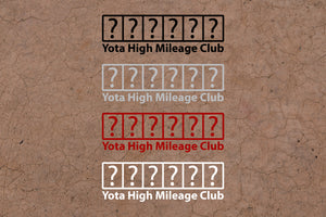 Odometer Decal