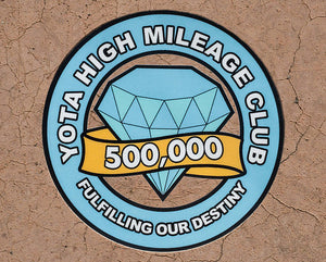 500,000 Mile Diamond Sticker